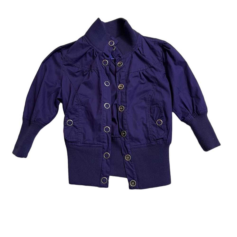 Miley Cyrus Max Azria Womens Size S Jacket Purple Retro Y2K